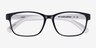Robbie Black & White PlasticEyeglass Frames from EyeBuyDirect, Closed View