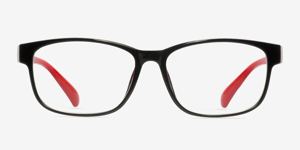 Robbie Black/Red Plastic Eyeglass Frames