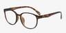 Alessandra Brown & Tortoise PlasticEyeglass Frames from EyeBuyDirect, Angle View