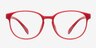 Alessandra Red PlasticEyeglass Frames from EyeBuyDirect, Front View