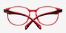 Alessandra Red PlasticEyeglass Frames from EyeBuyDirect, Closed View