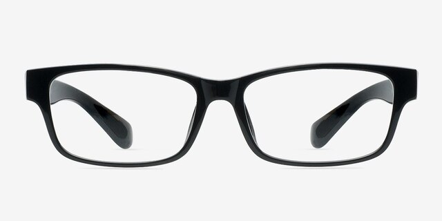Arnav Black PlasticEyeglass Frames from EyeBuyDirect, Front View