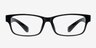 Arnav Black PlasticEyeglass Frames from EyeBuyDirect, Front View