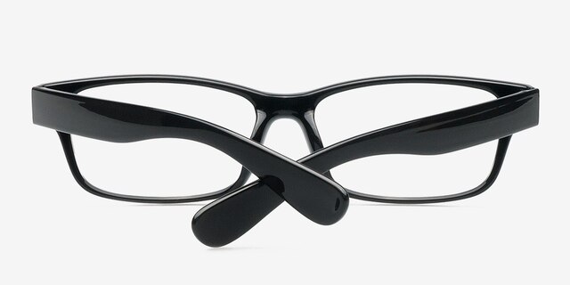 Arnav Black PlasticEyeglass Frames from EyeBuyDirect, Closed View