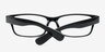 Arnav Black PlasticEyeglass Frames from EyeBuyDirect, Closed View