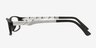 Alma Black PlasticEyeglass Frames from EyeBuyDirect, Side View