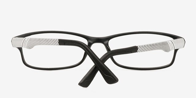 Alma Black PlasticEyeglass Frames from EyeBuyDirect, Closed View