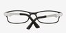 Alma Black PlasticEyeglass Frames from EyeBuyDirect, Closed View