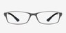 Alma Gray PlasticEyeglass Frames from EyeBuyDirect, Front View