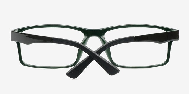 Aldis Green PlasticEyeglass Frames from EyeBuyDirect, Closed View