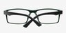 Aldis Green PlasticEyeglass Frames from EyeBuyDirect, Closed View