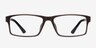Aldis Coffee PlasticEyeglass Frames from EyeBuyDirect, Front View