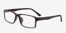 Aldis Coffee PlasticEyeglass Frames from EyeBuyDirect, Angle View