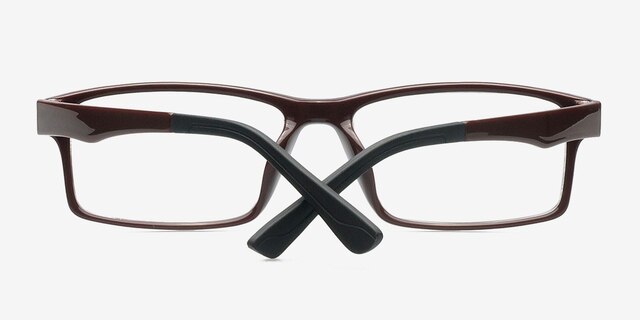 Aldis Coffee PlasticEyeglass Frames from EyeBuyDirect, Closed View