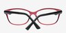 Amelie Red PlasticEyeglass Frames from EyeBuyDirect, Closed View