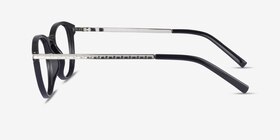 Daphne Noir Plastic-metal Montures de lunettes de vue d'EyeBuyDirect, Vue de Côté