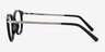 Daphne Black Plastic-metalEyeglass Frames from EyeBuyDirect, Side View