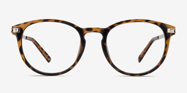 Daphne Brown/Tortoise Plastic-metal Montures de lunettes de vue