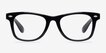Atlee Black PlasticEyeglass Frames from EyeBuyDirect, Front View
