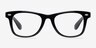 Atlee Black PlasticEyeglass Frames from EyeBuyDirect, Front View