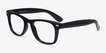 Atlee Black PlasticEyeglass Frames from EyeBuyDirect, Angle View