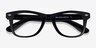 Atlee Black PlasticEyeglass Frames from EyeBuyDirect, Closed View