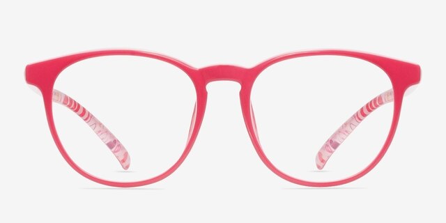 Chilling Pink PlasticEyeglass Frames from EyeBuyDirect, Front View