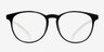 Chilling Clear & Black PlasticEyeglass Frames from EyeBuyDirect, Front View