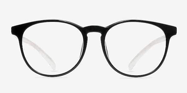 Chilling Clear/Black Plastic Eyeglass Frames