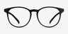 Chilling Black PlasticEyeglass Frames from EyeBuyDirect, Front View