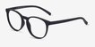 Chilling Black PlasticEyeglass Frames from EyeBuyDirect, Angle View