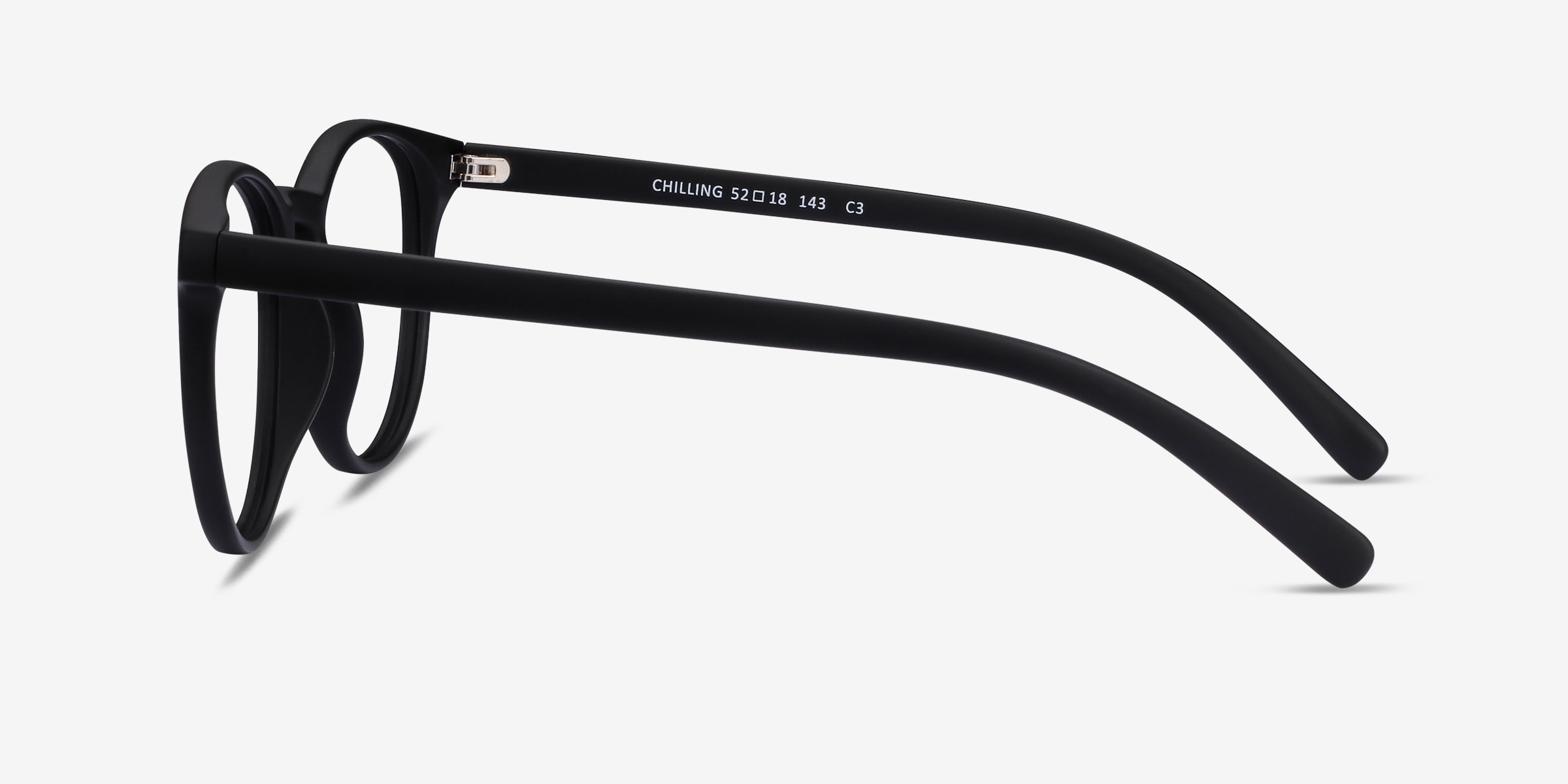 black plastic eyeglasses