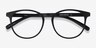 Chilling Black PlasticEyeglass Frames from EyeBuyDirect, Closed View