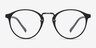 Chillax Matte Black & Gunmetal MetalEyeglass Frames from EyeBuyDirect, Front View
