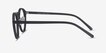 Chillax Matte Black & Gunmetal MetalEyeglass Frames from EyeBuyDirect, Side View