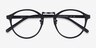 Chillax Matte Black & Gunmetal MetalEyeglass Frames from EyeBuyDirect, Closed View