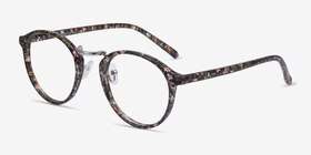 Chillax Red/Floral Métal Montures de lunettes de vue d'EyeBuyDirect, Vue d'Angle