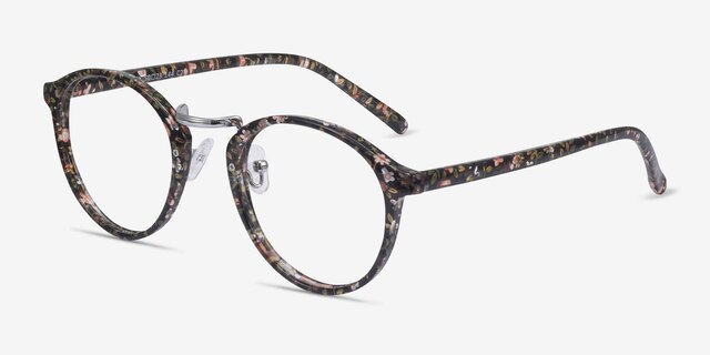 Chillax Red & Floral MétalMontures de lunettes de vue d'EyeBuyDirect, Vue d'Angle