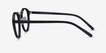 Chillax Matte Black & Silver MetalEyeglass Frames from EyeBuyDirect, Side View