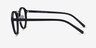 Chillax Matte Black & Silver MetalEyeglass Frames from EyeBuyDirect, Side View