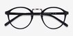 Chillax Matte Black & Silver MetalEyeglass Frames from EyeBuyDirect, Closed View