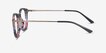 Muse Blue Floral Plastic, MetalEyeglass Frames from EyeBuyDirect, Side View