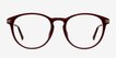 Muse Red Plastic, MetalEyeglass Frames from EyeBuyDirect, Front View