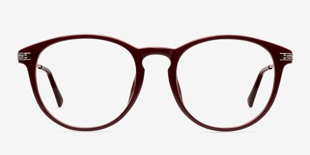 Muse Red Plastic-metalEyeglass Frames from EyeBuyDirect, Front View