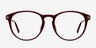 Muse Red Plastic-metalEyeglass Frames from EyeBuyDirect, Front View