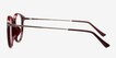 Muse Red Plastic, MetalEyeglass Frames from EyeBuyDirect, Side View
