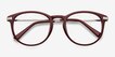 Muse Red Plastic, MetalEyeglass Frames from EyeBuyDirect, Closed View