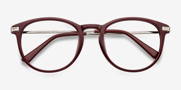 Red Muse -  Lightweight Plastic, Metal Eyeglasses