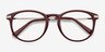 Muse Red Plastic-metalEyeglass Frames from EyeBuyDirect, Closed View