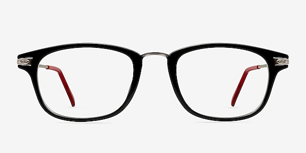 Monaco Black Plastic Eyeglass Frames